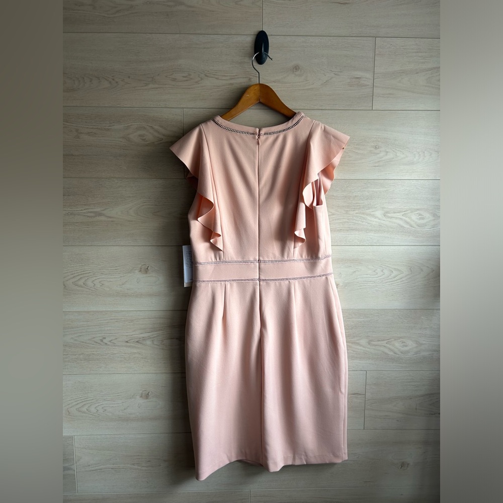 Ivanka Trump Ruffle Sheath Dress, Size 10 - Picture 7 of 10